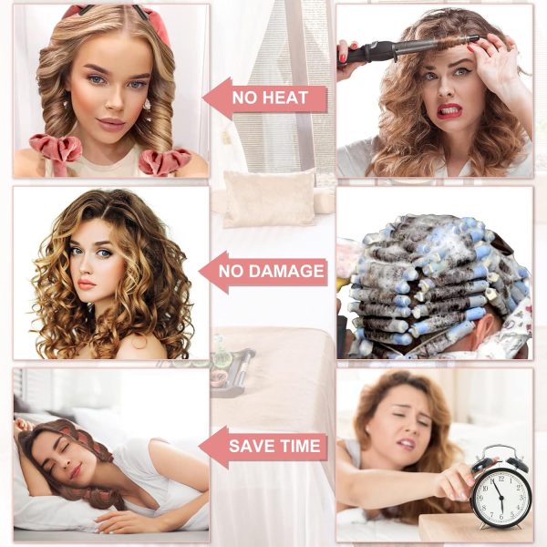 Heatless Curling Rod Headband,No Heat Hair Curler Curlers Hair Curls Hair - Image 4