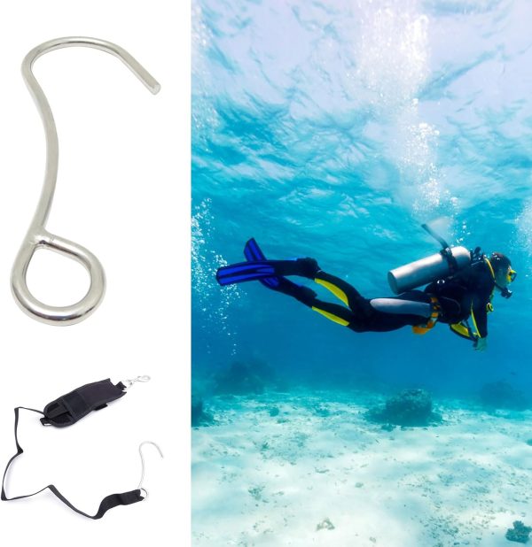 BIBABLYKE Stainless Steel Scubas Diving Hook Heavy Duty Single Reef Hook - Image 2