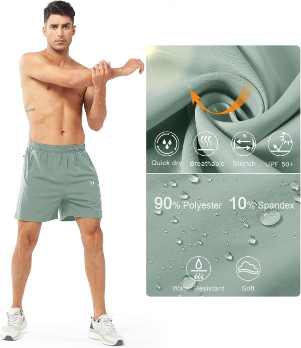 NORTHYARD Men's Athletic Running Shorts Quick Dry Workout Shorts 7"/ 5"/ 9" - Image 5