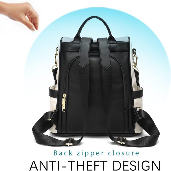 CHERUTY Women Backpack Purse PU Leather Anti-theft Casual Shoulder Bag - Image 6