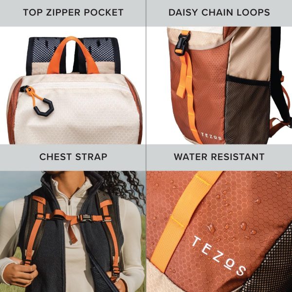 Tezos Juniper Daypack, Lightweight Hiking Backpack and Hydration Pack for - Image 3