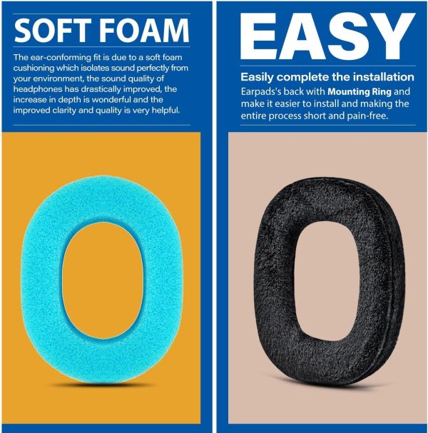 PX8 Ear Pads - TRANSTEK Replacement Ear Cushion Foam Compatible with Bowers - Image 2
