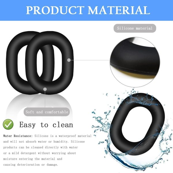 Adhiper 3 Set Case Cover for Sony WH-1000XM5 Headphones,Embody EarPad Cover - Image 3