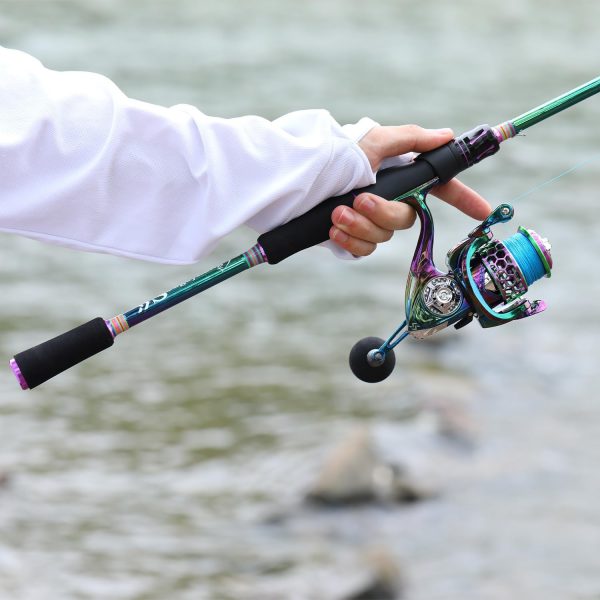 Sougayilang Spinning Fishing Reel Rod Combo, Two Pieces Colorful Poratble - Image 7