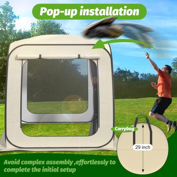 Pop Up Screen Tent House, 6×6 FT Screen Tents for Camping, Portable Screen - Image 3