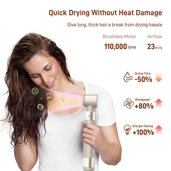 5 in 1 Hair Air Styler - Rotating Hair Dryer Brush 110000 RPM for Fast - Image 3