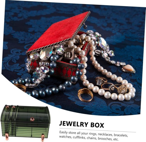 Cabilock Box Transparent Jewelry Box Necklace Stand Organizer Jewellery - Image 3