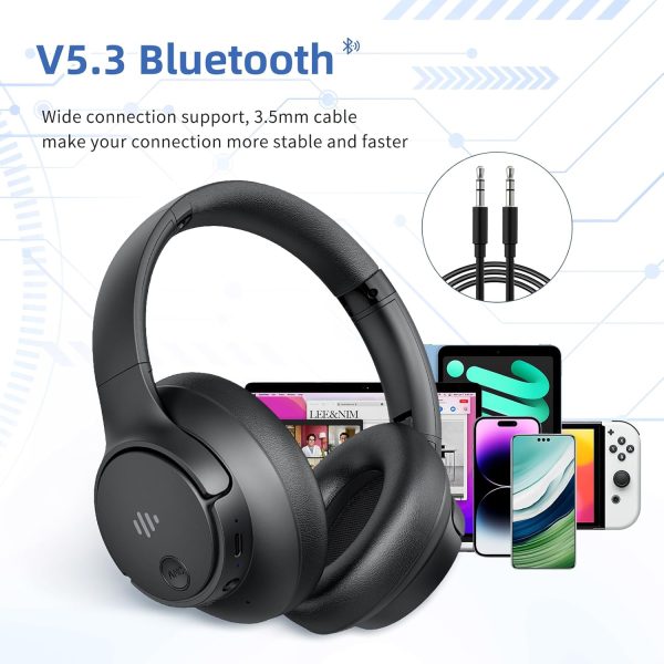 Active Noise Cancelling Headphones, Wireless Headphones Over Ear Bluetooth - Image 3
