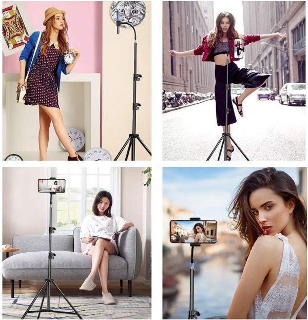 Cell Phone Tripod for iPhone Tall Phone Video Recording Vlogging Streaming - Image 4