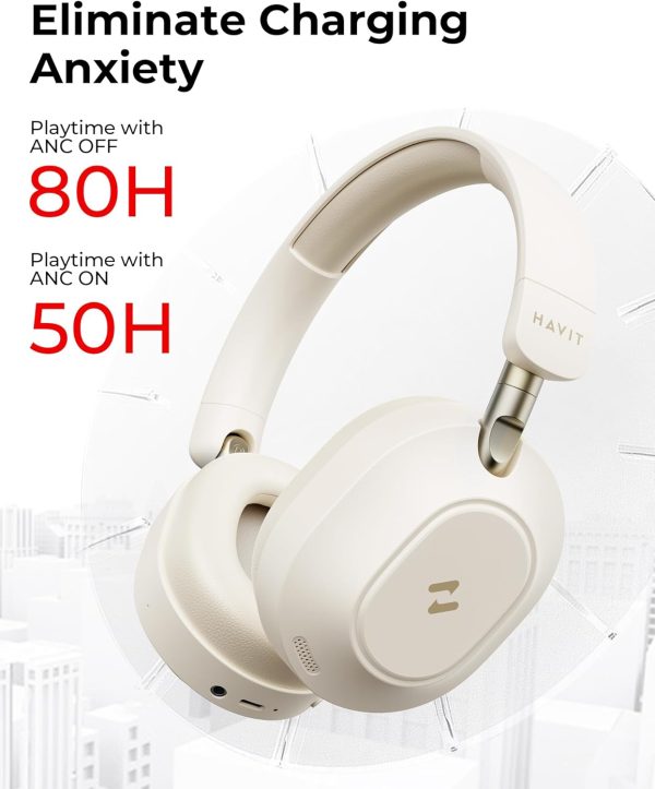 havit NC01 Active Noise Cancelling Headphones, Folding Design Headphones - Image 4