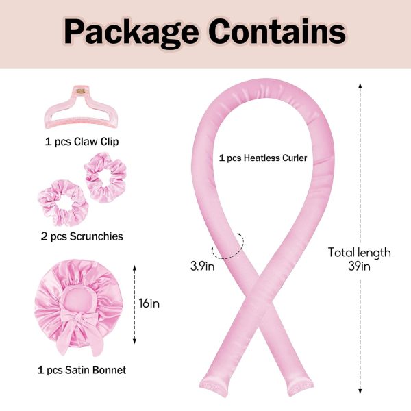 Heatless Hair Curler,Blowout Heatless Curls Overnight,No Heat Curling Rod - Image 5
