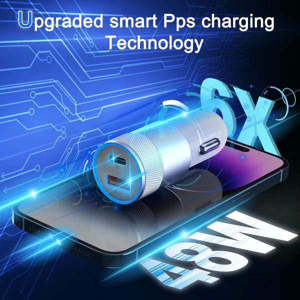 Car Charger, [Apple MFi Certified] 48W Cigarette Lighter iPhone Car Charger - Image 4