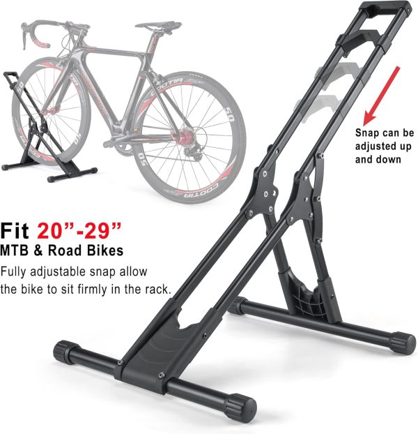 Bike Floor Stand Rack- Indoor Bike Stand for Garage/Home - Bike Storage - Image 2