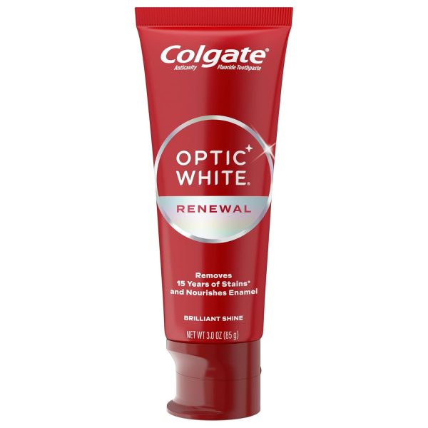 Colgate Optic White Renewal Teeth Whitening Toothpaste, Whitening Fluoride - Image 8
