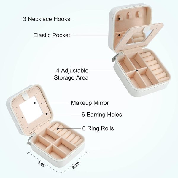 Parima Travel Essentials for Women Jewelry Box, Travel Accessories for Teen - Image 3