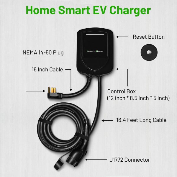 SBB Home Smart Level 2 EV Charger up to 40Amp, 240V Indoor/Outdoor Fast Car - Image 8