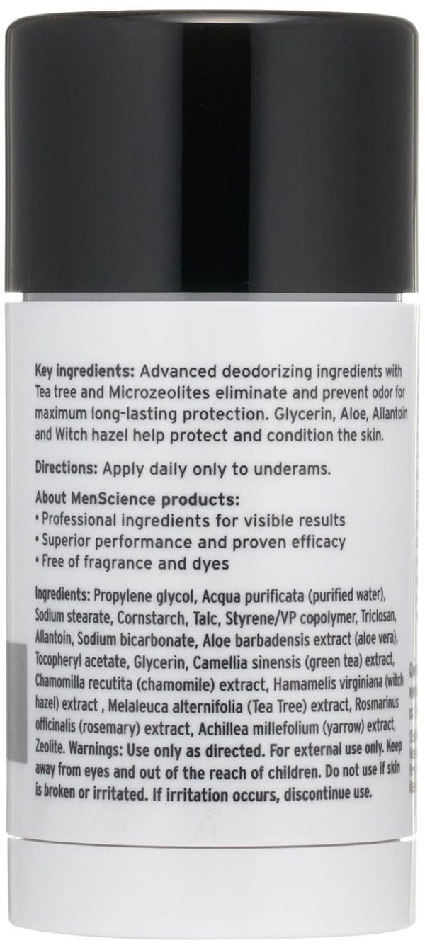 MenScience Androceuticals Advanced Deodorant, 2.6 oz (Pack of 1) - Image 4