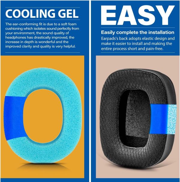 P7 Ear Pads - TRANSTEK Replacement Ear Cushion Compatible with Bowers & - Image 3