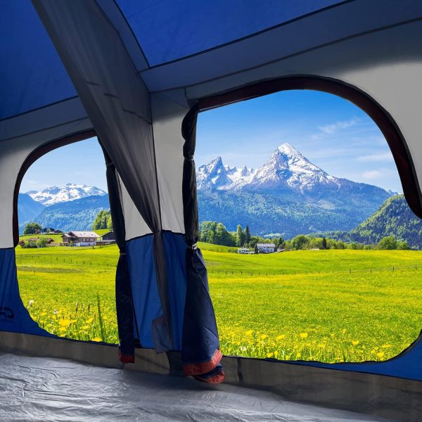 CAMPROS CP Tent 12 Person Camping Tents, 2 Room Weather Resistant Family - Image 5