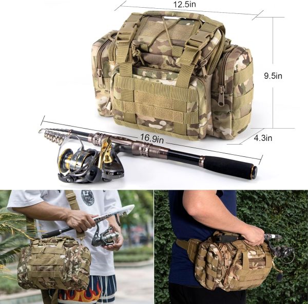 Dr.Fish Fishing Rod and Reel Combos 125-Pieces Telescopic Spinning Pole - Image 6