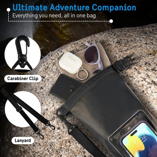 Pelican Marine IP68 Waterproof Dry Bag 2L - Roll Top Waterproof Backpack w/ - Image 4