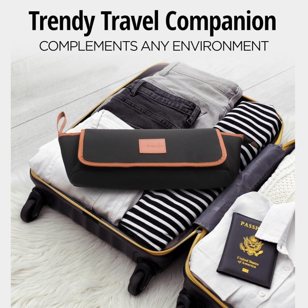 Hair Tools Travel Bag with Heat Resistant Mat, Large Hot Tool Organizer Bag - Image 7