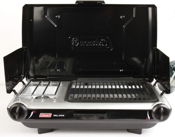 Coleman Tabletop 2-in-1 Camping Grill/Stove, 2-Burner Propane Grill & Stove - Image 3