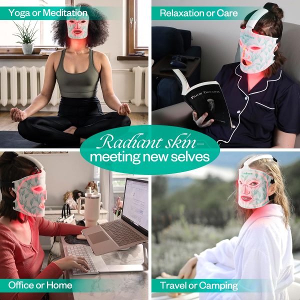 Red Light Therapy Mask & Neck, Near-Infrared 850 Red Light + 7 Colors Led - Image 7