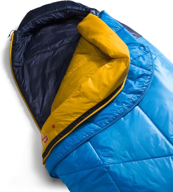 The North Face One Bag Camping Sleeping Bag, Super Sonic Blue/Arrowwood - Image 2