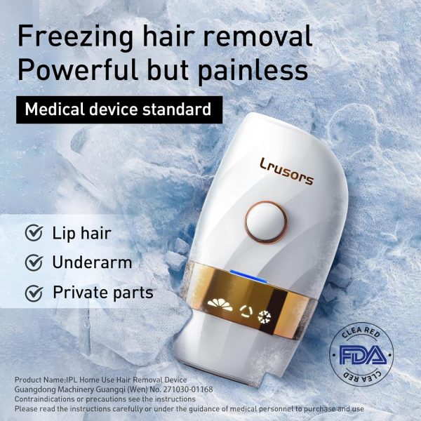 IPL Home Use Hair Removal Device，999,999 Flashes,Permanent Hair Removal for - Image 2