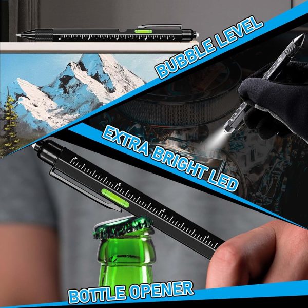 Valentine's Day Gifts for Him, 2 Pack Multi-Tool Pen Set, 11 in 1 Multitool - Image 6