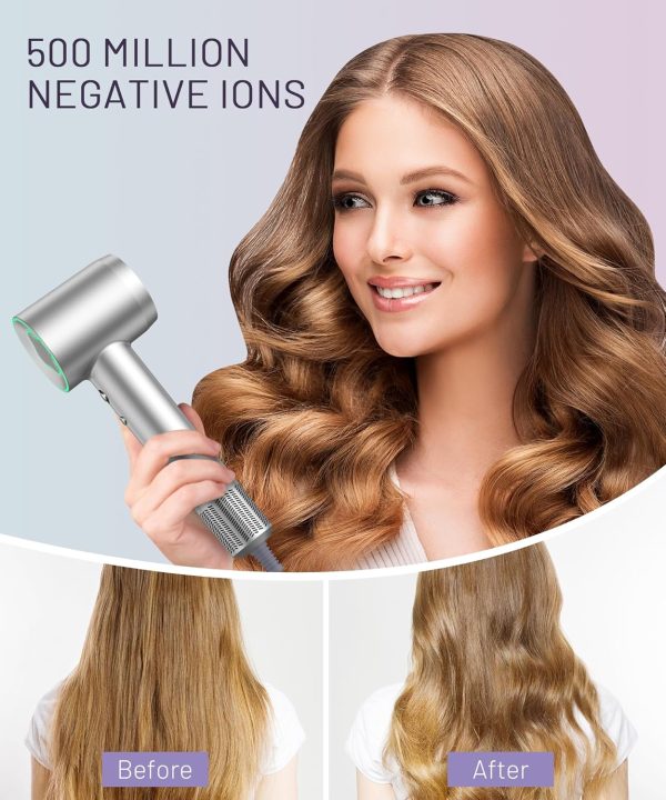 Hair Dryer - 150000 RPM High-Speed Brushless Motor Negative Ionic Blow - Image 6