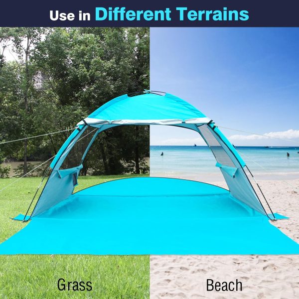 DLUCKY Beach Tent for 1/2/3/4/5/6 Person,Anti-UV Portable Sun Shade - Image 4