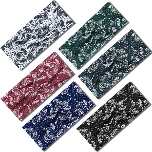 IVARYSS Twist Knotted Boho Headbands for Women Non-Slip, Stretchy Head - Image 2
