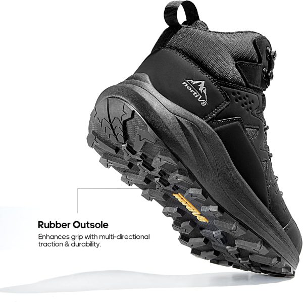 NORTIV 8 Men's Hiking Boots Waterproof Lightweight Mountaineering Outdoor - Image 4
