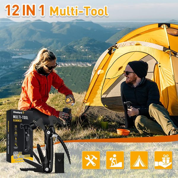 Gifts for Men, Stocking Stuffers for Adults Men Hammer Multitool, Christmas - Image 6