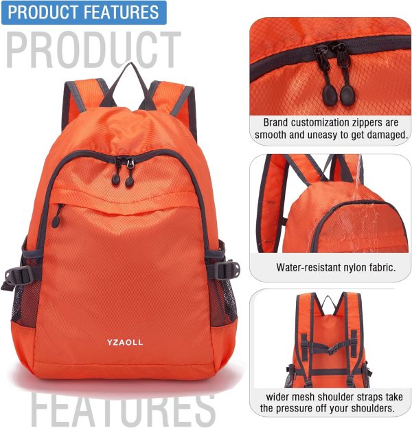 YZAOLL Small Lightweight Packable Hiking Backpack, 20L Hiking Backpack Day - Image 5
