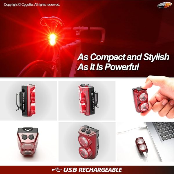 Cygolite Hypershot 350 & 250 Lumen Bicycle Taillight Models–7 Night & - Image 5