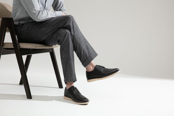 Vostey Men's Casual Dress Shoes Oxford Shoes Business Dress Dress Shoes for - Image 4