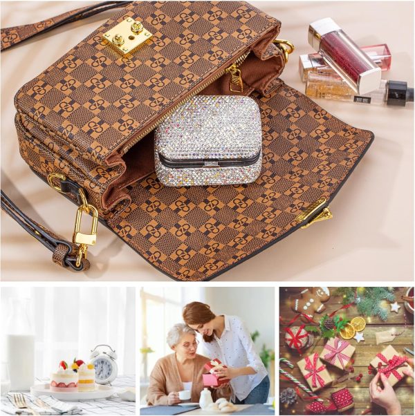 Mini Bling Travel Jewelry Organizer Portable Small Jewelry Storage Box - Image 4