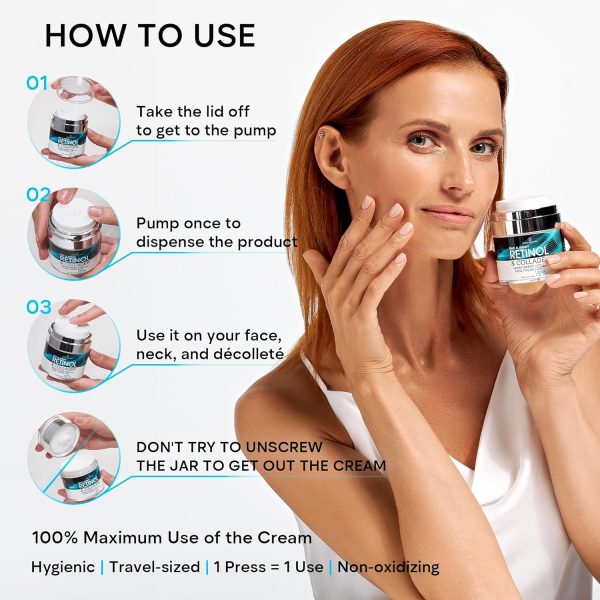 REMEDIAL PAX Face Moisturizer Retinol Cream, Anti Aging Neck Firming Cream, - Image 7