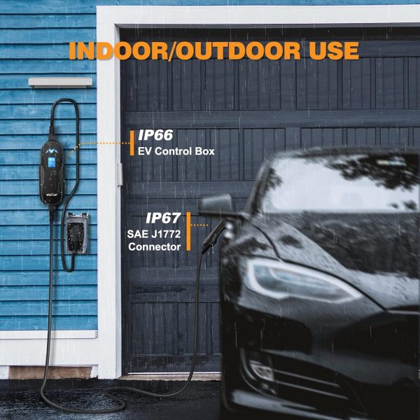 40 Amp Level 2 Portable EV Charger Charging Cable Station, Electric Vehicle - Image 5