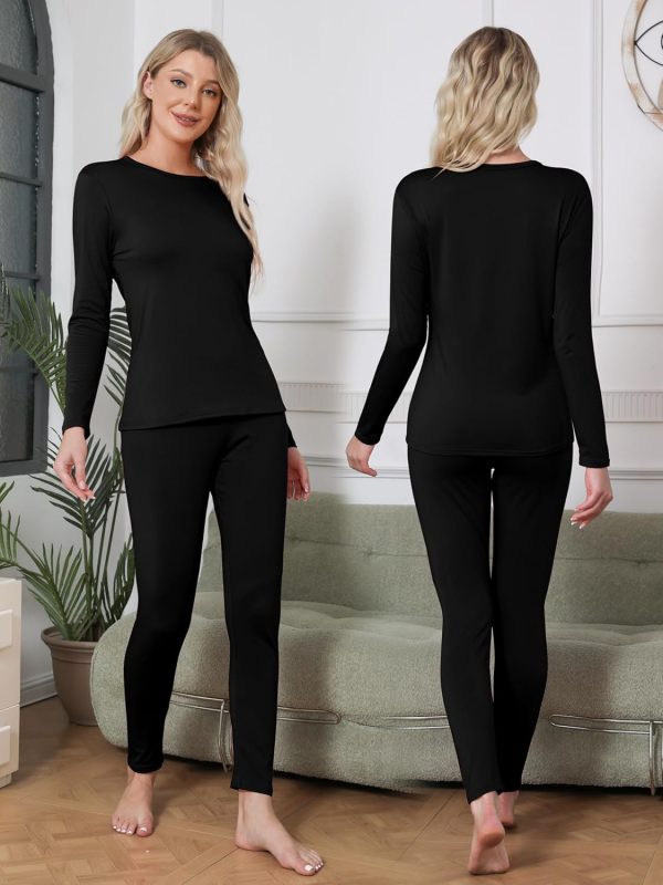 VZV Thermal Underwear for Women, Long Johns for Women Thermal Sets Fleece - Image 6