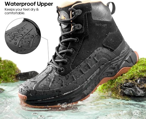 NORTIV 8 Women's Waterproof Hiking Boots Outdoor Trekking Camping Trail - Image 2