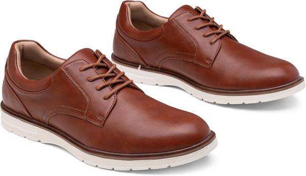 Jousen Mens Dress Shoes Casual Oxfords Lace Up Business Formal Dress - Image 3