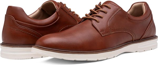 Jousen Mens Dress Shoes Casual Oxfords Lace Up Business Formal Dress - Image 4