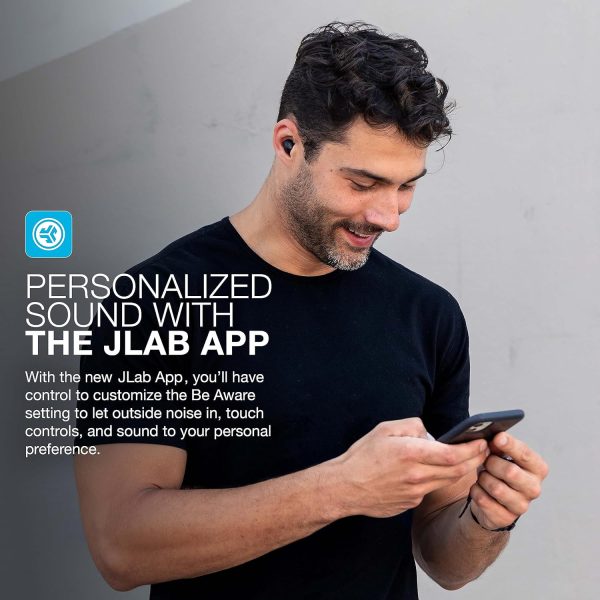 JLab JBuds Mini True Wireless Bluetooth Earbuds + Charging Case, Charcoal - Image 5