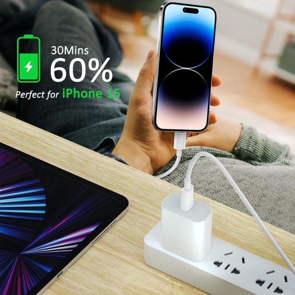 USB C to USB C Charging Cable for Apple 2Pack 10ft,Long Type C to C Fast - Image 2