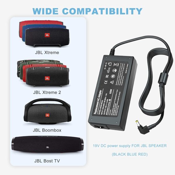 19V AC/DC JBL Speaker Charger Power Cord Supply for Xtreme Xtreme 2 Extreme - Image 3