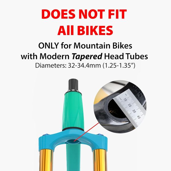 TagVault Mountain Bike - The Hidden AirTag Fork Mount | for Tapered Head - Image 2